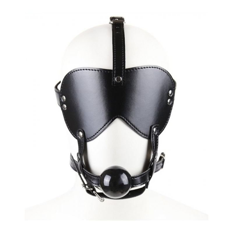 Generique Masque avec Baillon Boule Gag Bling Noir
